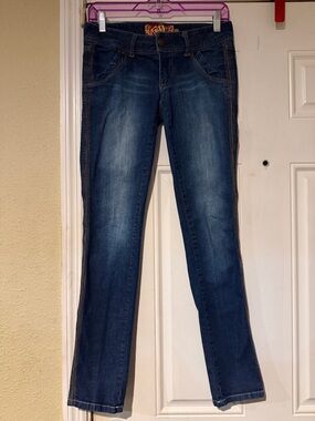 Vintage Lipstick Brand Medium Wash Straight Leg Jeans